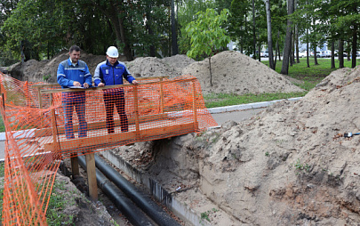 В больничном городке на проспекте Ленина, 1 прошла приёмка нового участка теплосети